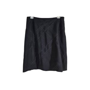 Ann Talor Black Criss Croos Pattern Skirt